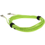 AddOn ADD-LC-LC-10M5OM5 10m LC (Male) to LC (Male) Lime Green OM5 Duplex Fiber OFNR (Riser-Rated) Patch Cable