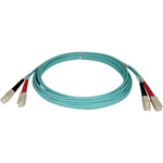 Tripp Lite N806-10M 10M 10Gb Duplex Multimode 50/125 OM3 LSZH Fiber Optic Patch Cable SC/SC Aqua 33' 33ft 10 Meter