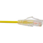 UNC CS6-05F-YLW Clearfit Slim Cat6 Patch Cable, Snagless, Yellow, 5ft