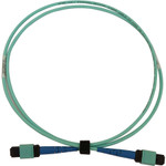 Tripp Lite N846B-01M-24-P 40/100/400G Multimode 50/125 OM3 Fiber Optic Cable (24F MTP/MPO-PC F/F) LSZH Aqua 1 m (3.3 ft.)