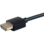 Monoprice 24182 4K Slim Certified Premium High Speed HDMI Cable 1ft - 18Gbps Black