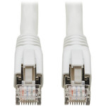 Tripp Lite N272-003-WH Cat8 25G/40G-Certified Snagless Shielded S/FTP Ethernet Cable (RJ45 M/M) PoE White 3 ft. (0.91 m)