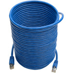 Tripp Lite N262-035-BL Cat6a Snagless Shielded STP Network Patch Cable 10G Certified, PoE, Blue RJ45 M/M 35ft 35'