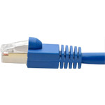 Tripp Lite N262-035-BL Cat6a Snagless Shielded STP Network Patch Cable 10G Certified, PoE, Blue RJ45 M/M 35ft 35'