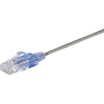 Monoprice 15159 10-Pack, SlimRun Cat6A Ethernet Network Patch Cable, 5ft Gray