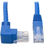 Tripp Lite N204-001-BL-UP Up-Angle Cat6 Gigabit Molded UTP Ethernet Cable (RJ45 Right-Angle Up M to RJ45 M) Blue 1 ft. (0.31 m)