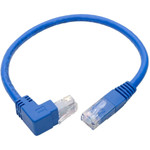 Tripp Lite N204-001-BL-UP Up-Angle Cat6 Gigabit Molded UTP Ethernet Cable (RJ45 Right-Angle Up M to RJ45 M) Blue 1 ft. (0.31 m)