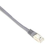 Black Box EVNSL0172GY-0001 CAT5e 100-MHz Stranded Patch Cable Slim Molded Boot - F/UTP, CM PVC, Gray, 1FT