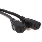 StarTech.com 10ft (3m) Power Extension Cord Splitter, C14 to 2x C13, 13A 250V, 16AWG, Computer Power Cord Extension, Power Extension Cable