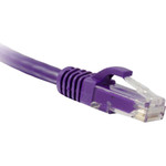 ENET C6-PR-30-ENC Cat6 Purple 30 Foot Patch Cable with Snagless Molded Boot (UTP) High-Quality Network Patch Cable RJ45 to RJ45 - 30Ft