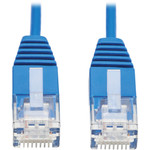 Tripp Lite N261-UR6N-BL Cat6a 10G Certified Molded Ultra-Slim UTP Ethernet Cable (RJ45 M/M), Blue, 6 in.