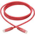 Tripp Lite N200-006-RD Cat6 Gigabit Molded (UTP) Ethernet Cable (RJ45 M/M) PoE Red 6 ft. (1.83 m)