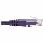 Tripp Lite N200-015-PU Cat6 Gigabit Molded (UTP) Ethernet Cable (RJ45 M/M) PoE Purple 15 ft. (4.57 m)