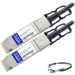 AddOn QSFP-56G-PDAC2.5M-AO MSA and TAA Compliant 56GBase-CU QSFP+ to QSFP+ Direct Attach Cable (Passive Twinax, 2.5m)