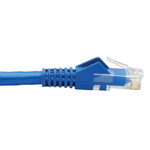 Tripp Lite N237-F18N-WHSH Cat6 Keystone Jack Cable Assembly Unshielded PoE+ RJ45 M/F 18-in. (45.72 cm) Blue