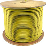 AddOn ADD-CAT6ABULK1KSPSD-YW 1000ft Non-Terminated Yellow Cat6A STP Plenum-Rated Solid Copper Patch Cable