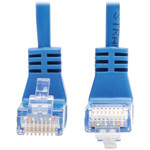 Tripp Lite N204-S03-BL-UD Up/Down-Angle Cat6 Gigabit Molded Slim UTP Ethernet Cable (RJ45 Up-Angle M to RJ45 Down-Angle M) Blue 3 ft. (0.91 m)