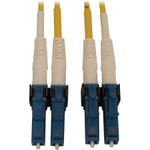 Tripp Lite N370X-03M 400G Duplex Singlemode 9/125 OS2 Switchable Fiber Optic Cable (LC/UPC M/M) LSZH Yellow 3 m (9.8 ft.)