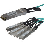 StarTech QSFP4X10GAO3 AOC Breakout Cable for QSFP-4X10G-AOC3M - 3m 40G 1x QSFP+ to 4x SFP+ AOC Cable 40GbE QSFP+ Active Optical Fiber 9.84ft