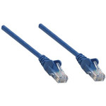 Manhattan 342575 Network Patch Cable, Cat6, 1m, Blue, CCA, U/UTP, PVC, RJ45, Gold Plated Contacts, Snagless, Booted, Lifetime Warranty, Polybag