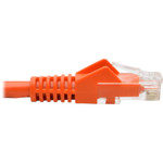 Tripp Lite N201-001-OR Cat6 Gigabit Snagless Molded (UTP) Ethernet Cable (RJ45 M/M) PoE Orange 1 ft. (0.31 m)