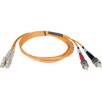 Tripp Lite N518-01M 1M Duplex Multimode 50/125 Fiber Optic Patch Cable LC/ST 3' 3ft 1 Meter