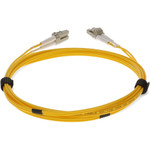 AddOn ADD-LC-LC-1-5M5OM3-YW 1.5m LC (Male) to LC (Male) Yellow OM3 Duplex OFNR (Riser-rated) Patch Cable