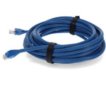 AddOn ADD-35FCAT6A-BE 35ft RJ-45 (Male) to RJ-45 (Male) Straight Blue Cat6A UTP PVC Copper Patch Cable