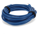 AddOn ADD-35FCAT6A-BE 35ft RJ-45 (Male) to RJ-45 (Male) Straight Blue Cat6A UTP PVC Copper Patch Cable