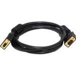 Monoprice 86 6ft SVGA Super VGA M/F Monitor Cable w/ Ferrites