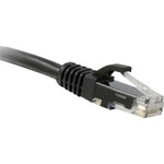ENET C5E-BK-7-ENC Cat5e Black 7 Foot Patch Cable with Snagless Molded Boot (UTP) High-Quality Network Patch Cable RJ45 to RJ45 - 7Ft