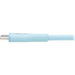 Tripp Lite U038AB-003-S-LB Safe-IT USB-A to USB-C Antibacterial Cable, USB 2.0, Ultra Flexible (M/M), Light Blue, 3 ft. (0.91 m)