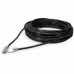 AddOn ADD-19FCAT6AS-BK 19ft RJ-45 (Male) to RJ-45 (Male) Black Cat6A Straight Shielded Twisted Pair PVC Copper Patch Cable