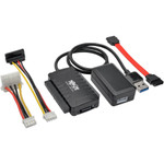 Tripp Lite U338-06N USB 3.0 SuperSpeed to SATA/IDE Adapter with Built-In USB Cable 2.5 in. 3.5 in. and 5.25 in. Hard Drives