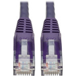 Tripp Lite N201-015-PU Cat6 Gigabit Snagless Molded (UTP) Ethernet Cable (RJ45 M/M) PoE Purple 15 ft. (4.57 m)