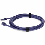 AddOn ADD-7FCAT6A-PE-TAA 7ft RJ-45 (Male) to RJ-45 (Male) Straight Purple Cat6A UTP PVC Copper TAA Compliant Patch Cable