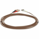 AddOn ADD-SC-LC-1M6MMF-BN 1m SC (Male) to LC (Male) Brown OM1 Duplex PVC Fiber Patch Cable