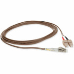 AddOn ADD-SC-LC-1M6MMF-BN 1m SC (Male) to LC (Male) Brown OM1 Duplex PVC Fiber Patch Cable