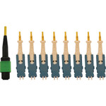 Tripp Lite N390-02M-8S-AP 40/100/400G Singlemode 9/125 OS2 Breakout Fiber Optic Cable (16F MTP/MPO-APC to 8x Duplex SN-UPC F/M), LSZH, Yellow, 2 m (6.6 ft.)