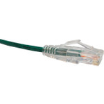 UNC CS6-07F-GRN Clearfit Slim Cat6 Patch Cable, Snagless, Green, 7ft