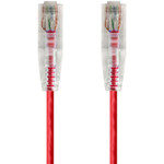 Monoprice 14826 SlimRun Cat6 28AWG UTP Ethernet Network Cable, 20ft Red