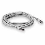 AddOn ADD-12FCAT6S-WE 12ft RJ-45 (Male) to RJ-45 (Male) white Cat6 Straight Shielded Twisted Pair PVC Copper Patch Cable