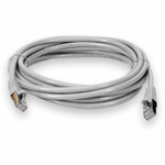 AddOn ADD-12FCAT6S-WE 12ft RJ-45 (Male) to RJ-45 (Male) white Cat6 Straight Shielded Twisted Pair PVC Copper Patch Cable