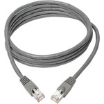 Tripp Lite N262-005-GY Cat6a 10G Snagless Shielded STP Ethernet Cable (RJ45 M/M) PoE Gray 5 ft. (1.52 m)