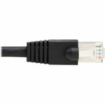 Tripp Lite N272-F01-BK Cat8 40G Snagless SSTP Ethernet Cable (RJ45 M/M), PoE, Black, 1 ft. (0.3 m)