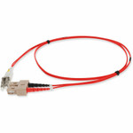 AddOn ADD-SC-LC-6M5OM3P-RD 6m LC (Male) to SC (Male) Red OM3 Duplex Plenum-Rated Fiber Patch Cable