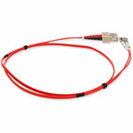 AddOn ADD-SC-LC-6M5OM3P-RD 6m LC (Male) to SC (Male) Red OM3 Duplex Plenum-Rated Fiber Patch Cable