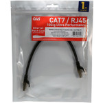 QVS CC716-75 75ft CAT7 10Gbps S-STP Shielded Flexible Premium Patch Cord