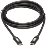 Tripp Lite MTB3-01M5-5A-B Thunderbolt 3 Passive Cable (M/M) 20 Gbps 5A 100W Power Delivery 4K/60 Hz 1.5 m (5 ft.) Black