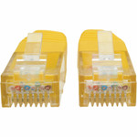 Tripp Lite N200-035-YW Cat6 Gigabit Molded (UTP) Ethernet Cable (RJ45 M/M) PoE Yellow 35 ft. (10.67 m)